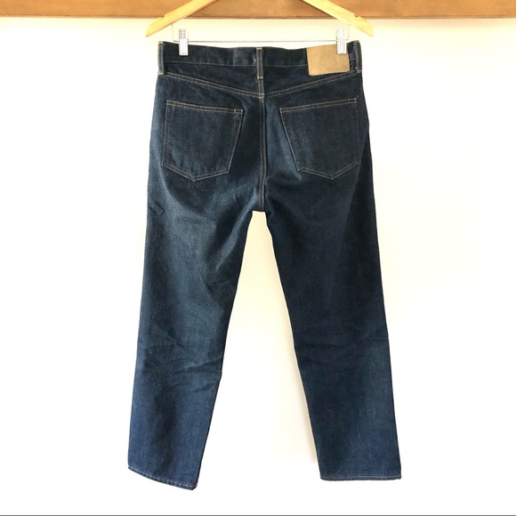 Japanese Craft Jeans, Loose Tapered Cropped Raw Denim - Picture 2 of 5